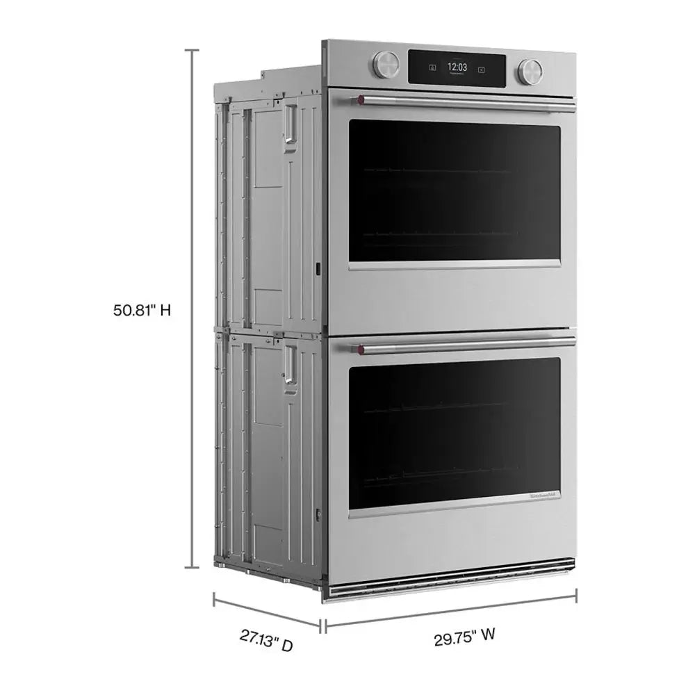 KitchenAid 30-inch Smart Electric Double Wall Oven with Assisted Cooking Modes - PrintShiel