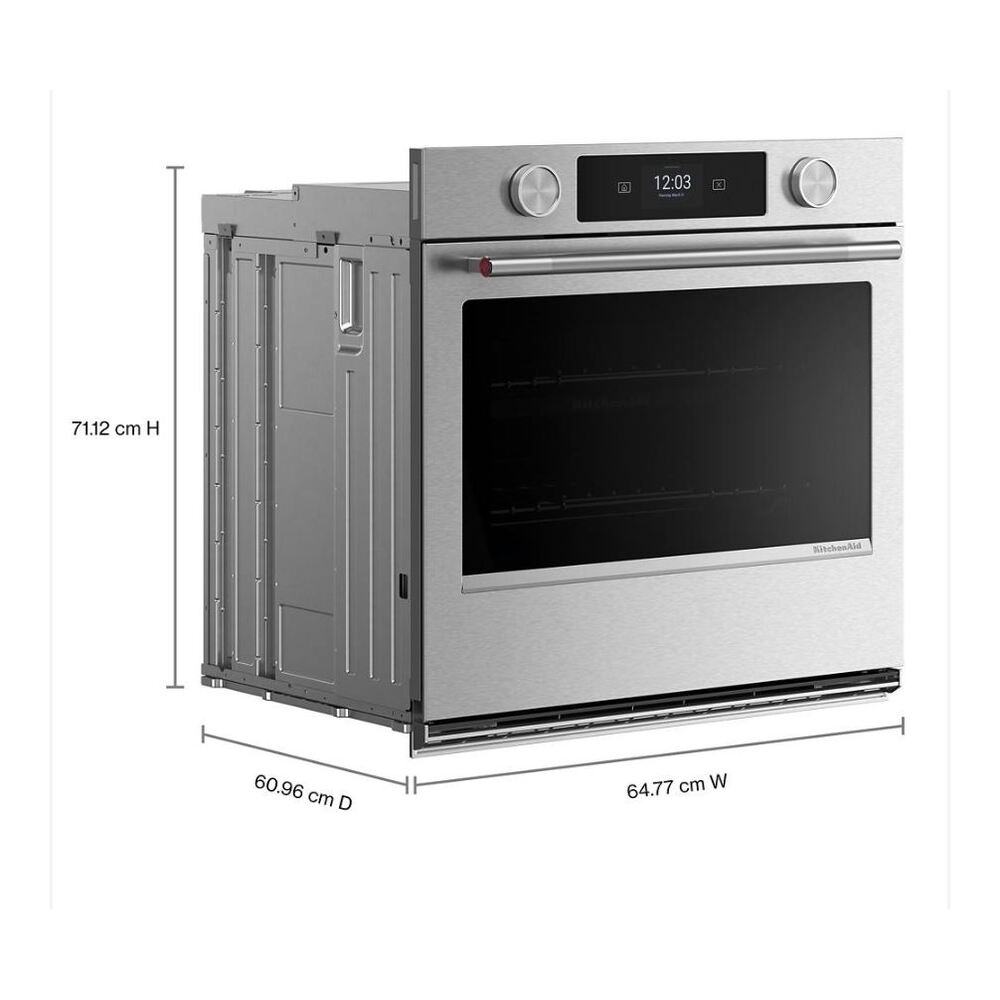 KitchenAid 27-inch Smart Electric Single Wall Oven with Assisted Cooking Modes - PrintShiel