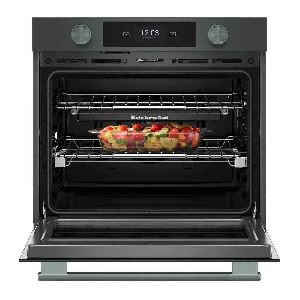 KitchenAid 30-inch Smart Electric Single Wall Oven with Assisted Cooking Modes - Juniper