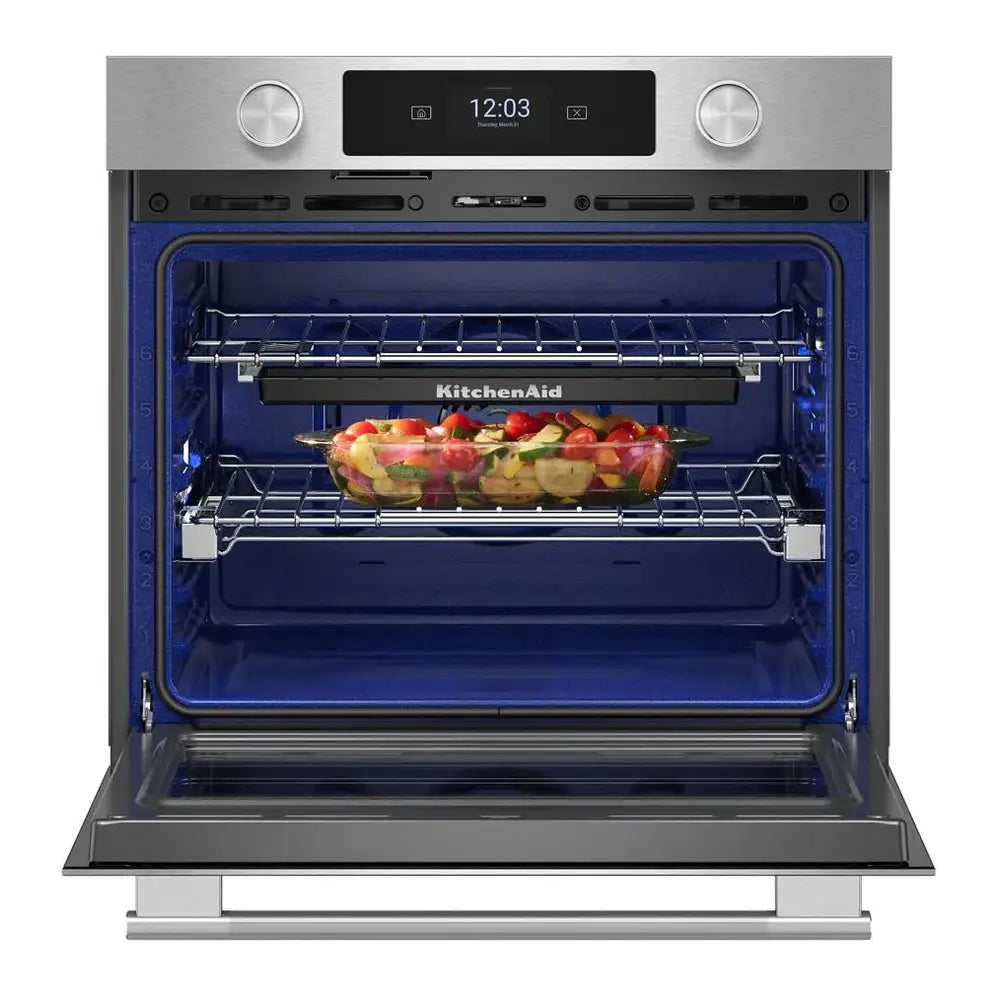 KitchenAid 30-inch Smart Electric Single Wall Oven with Assisted Cooking Modes - PrintShiel