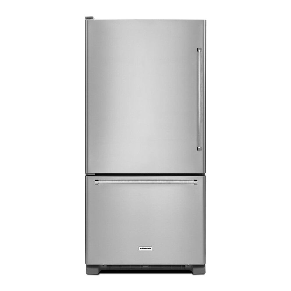 KitchenAid 22 cu. ft. 33-Inch Width Full Depth Non Dispense Bottom Mount Refrigerator