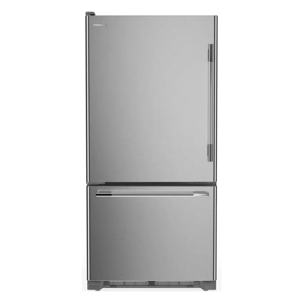 KitchenAid 19 Cu. Ft. 30-Inch Standard-Depth Bottom Mount Refrigerator with Left Door Swing