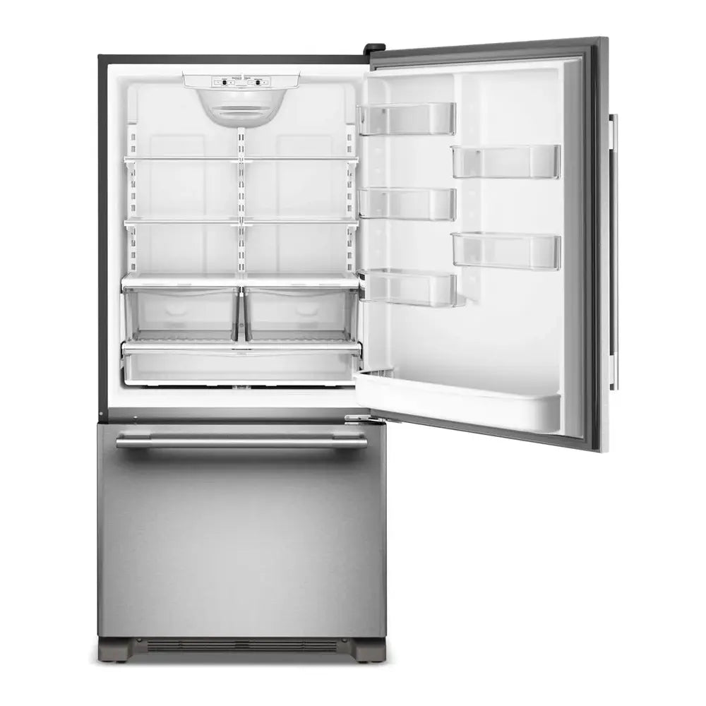 KitchenAid 22 Cu. Ft. 33-Inch Standard-Depth Bottom Mount Refrigerator with Right Door Swin