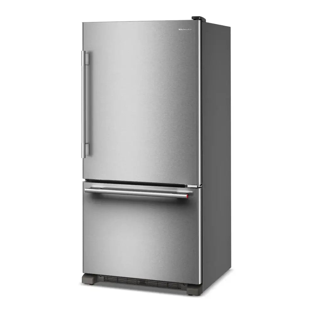 KitchenAid 22 Cu. Ft. 33-Inch Standard-Depth Bottom Mount Refrigerator with Right Door Swin