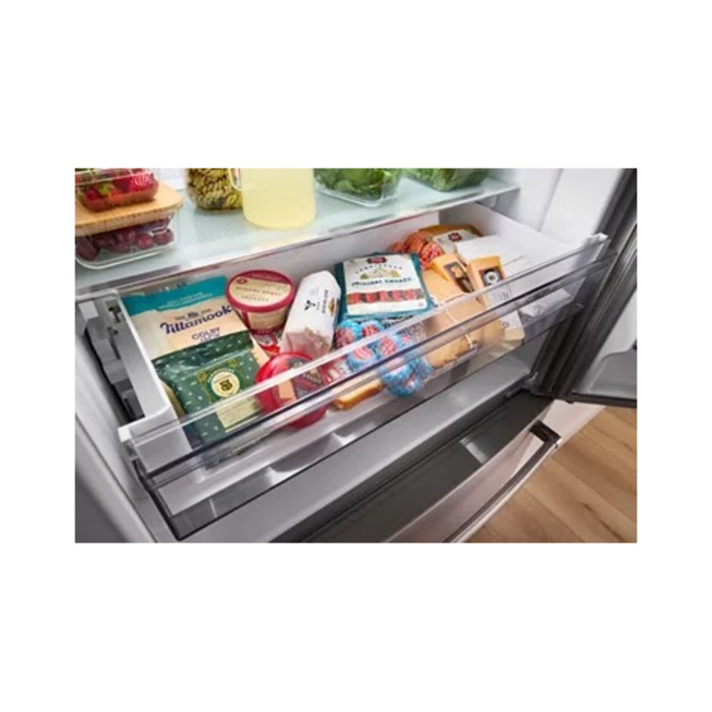 KitchenAid 20 cu. ft. 36-Inch Width Counter-Depth French Door Refrigerator with Interior Di