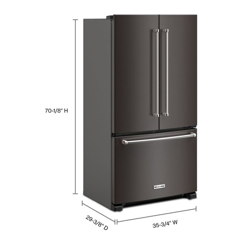 KitchenAid 20 cu. ft. 36-Inch Width Counter-Depth French Door Refrigerator with Interior Di