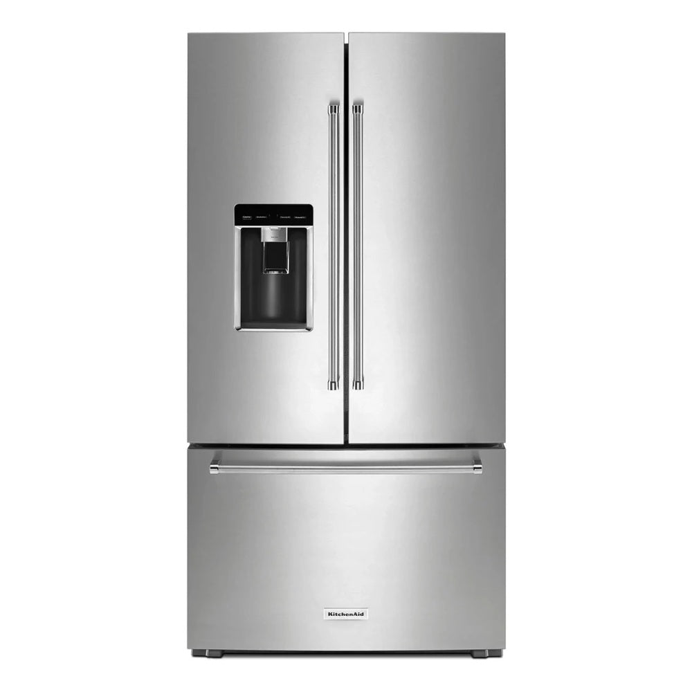 KitchenAid 23.8 cu. ft. 36" Counter-Depth French Door Platinum Interior Refrigerator with P