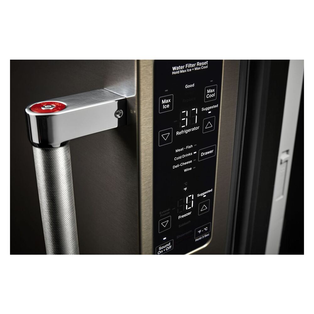 KitchenAid 23.8 cu. ft. 36" Counter-Depth French Door Platinum Interior Refrigerator with P