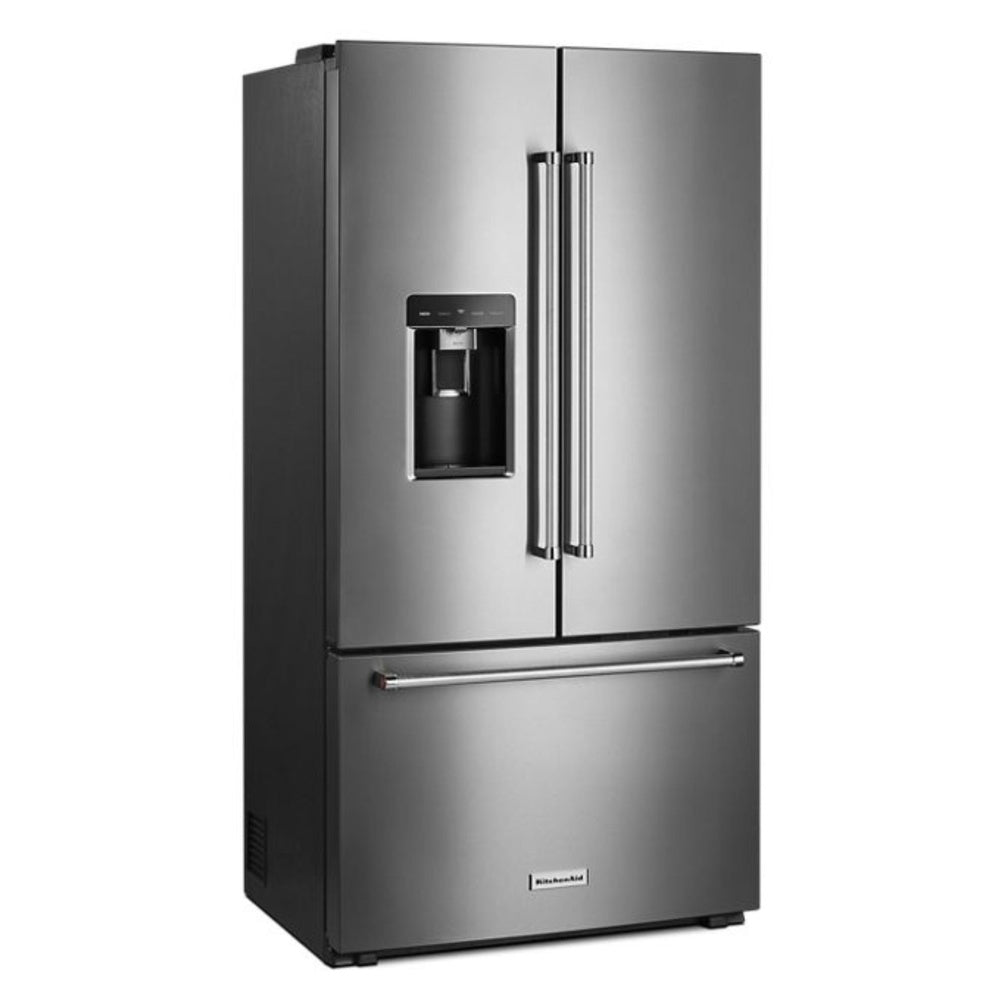 KitchenAid 23.8 cu. ft. 36" Counter-Depth French Door Platinum Interior Refrigerator with P