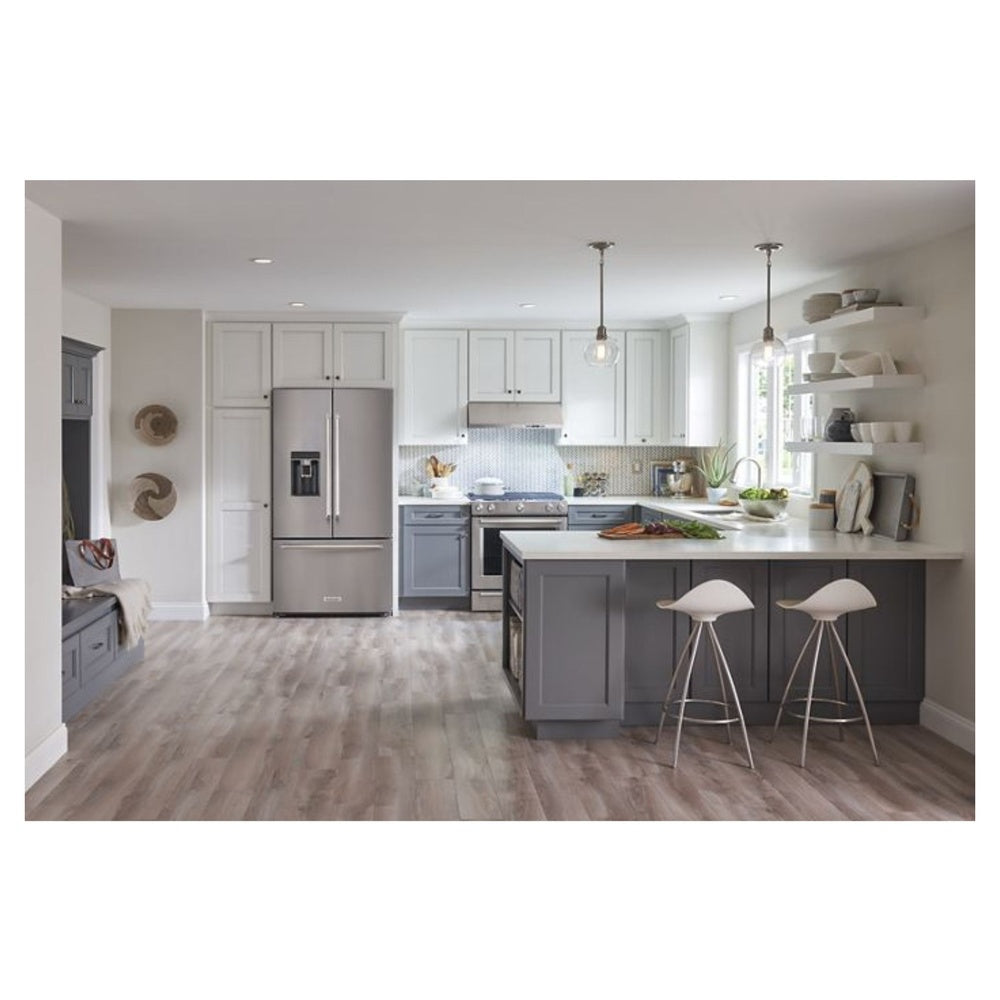 KitchenAid 23.8 cu. ft. 36" Counter-Depth French Door Platinum Interior Refrigerator with P