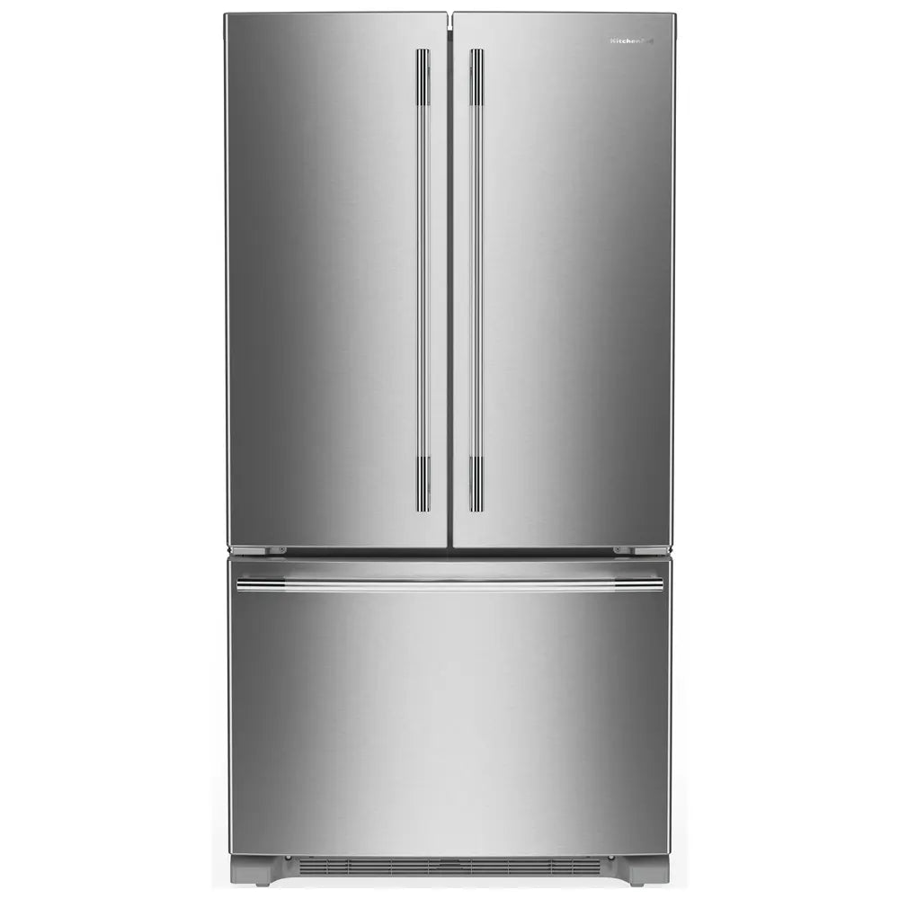 KitchenAid 25 Cu. Ft. 36-Inch Standard-Depth French Door Refrigerator with Internal Water D