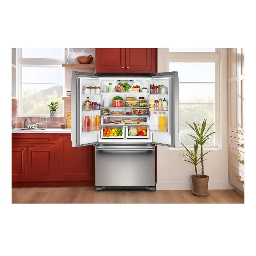 KitchenAid 25 Cu. Ft. 36-Inch Standard-Depth French Door Refrigerator with Internal Water D