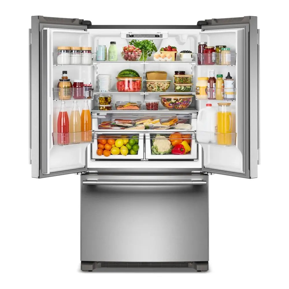 KitchenAid 25 Cu. Ft. 36-Inch Standard-Depth French Door Refrigerator with Internal Water D