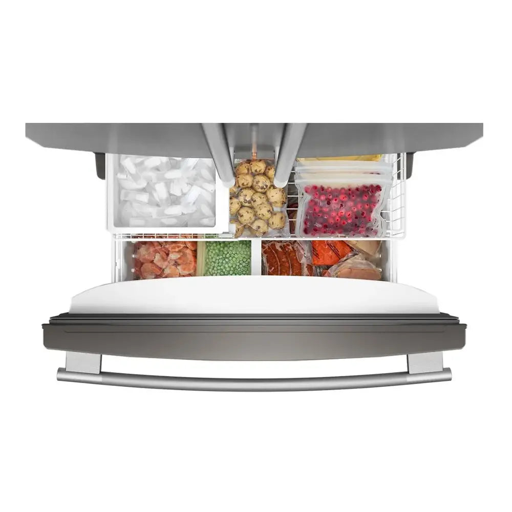 KitchenAid 25 Cu. Ft. 36-Inch Standard-Depth French Door Refrigerator with Internal Water D