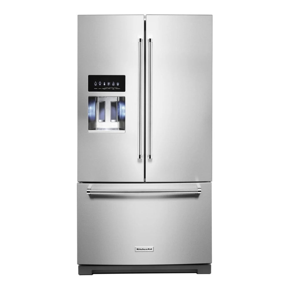 KitchenAid 26.8 Cu. Ft. Standard-Depth French Door Refrigerator with Exterior Ice and Water