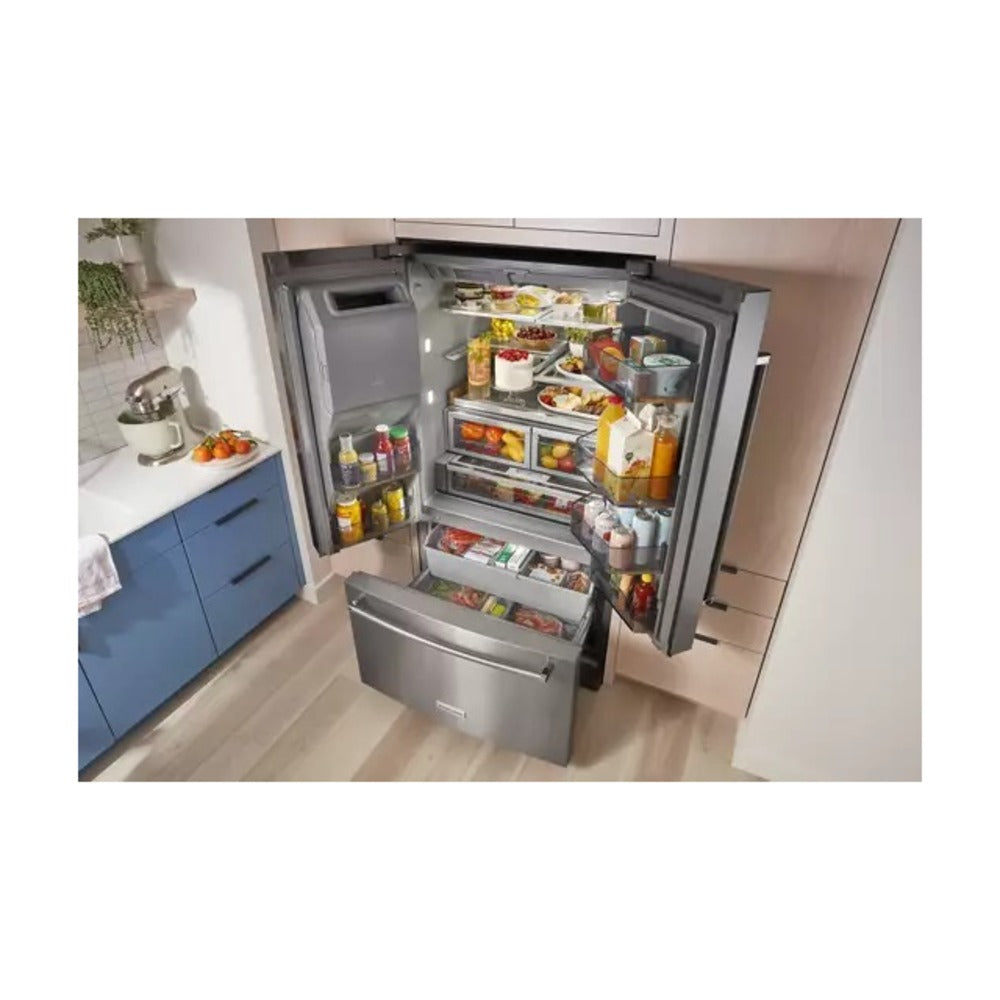 KitchenAid 26.8 Cu. Ft. Standard-Depth French Door Refrigerator with Exterior Ice and Water