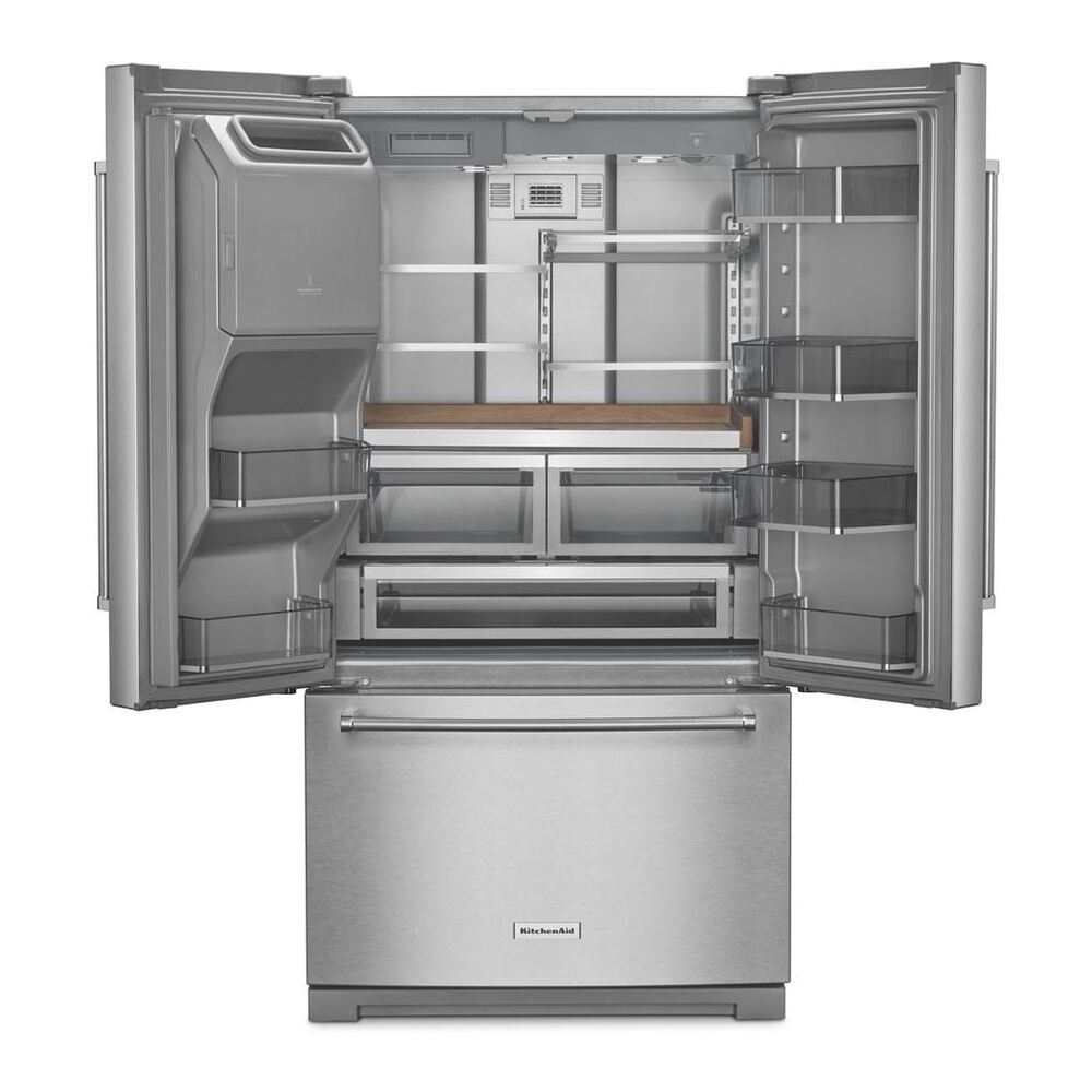 KitchenAid 26.8 Cu. Ft. Standard-Depth French Door Refrigerator with Exterior Ice and Water