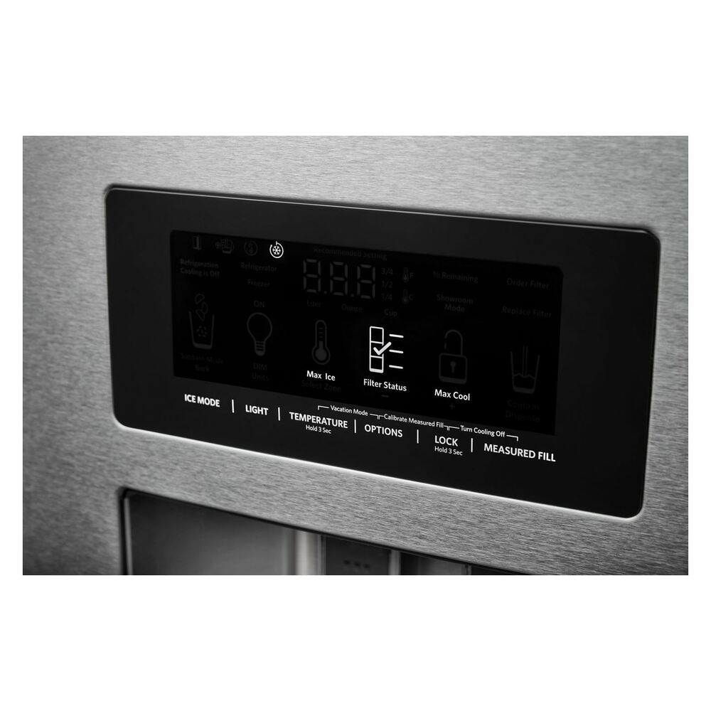 KitchenAid 26.8 Cu. Ft. Standard-Depth French Door Refrigerator with Exterior Ice and Water