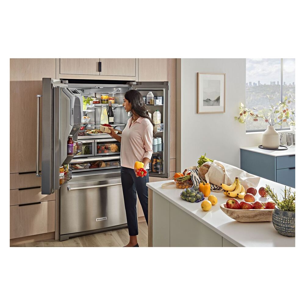 KitchenAid 26.8 Cu. Ft. Standard-Depth French Door Refrigerator with Exterior Ice and Water