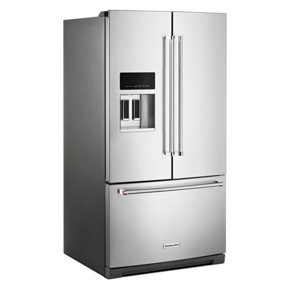 KitchenAid 26.8 Cu. Ft. Standard-Depth French Door Refrigerator with Exterior Ice and Water