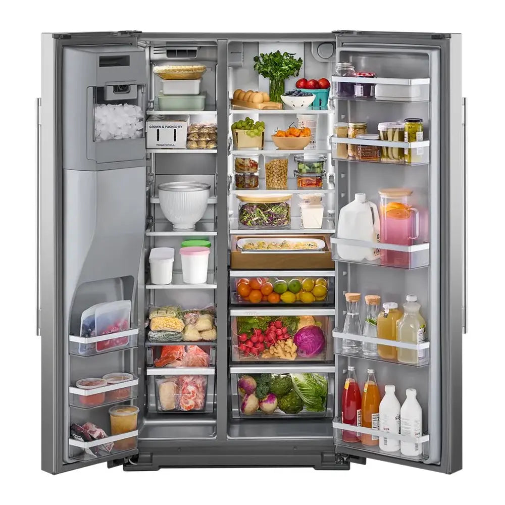 KitchenAid 20.8 Cu. Ft. Counter-Depth Side-by-Side Refrigerator with Exterior Ice and Water