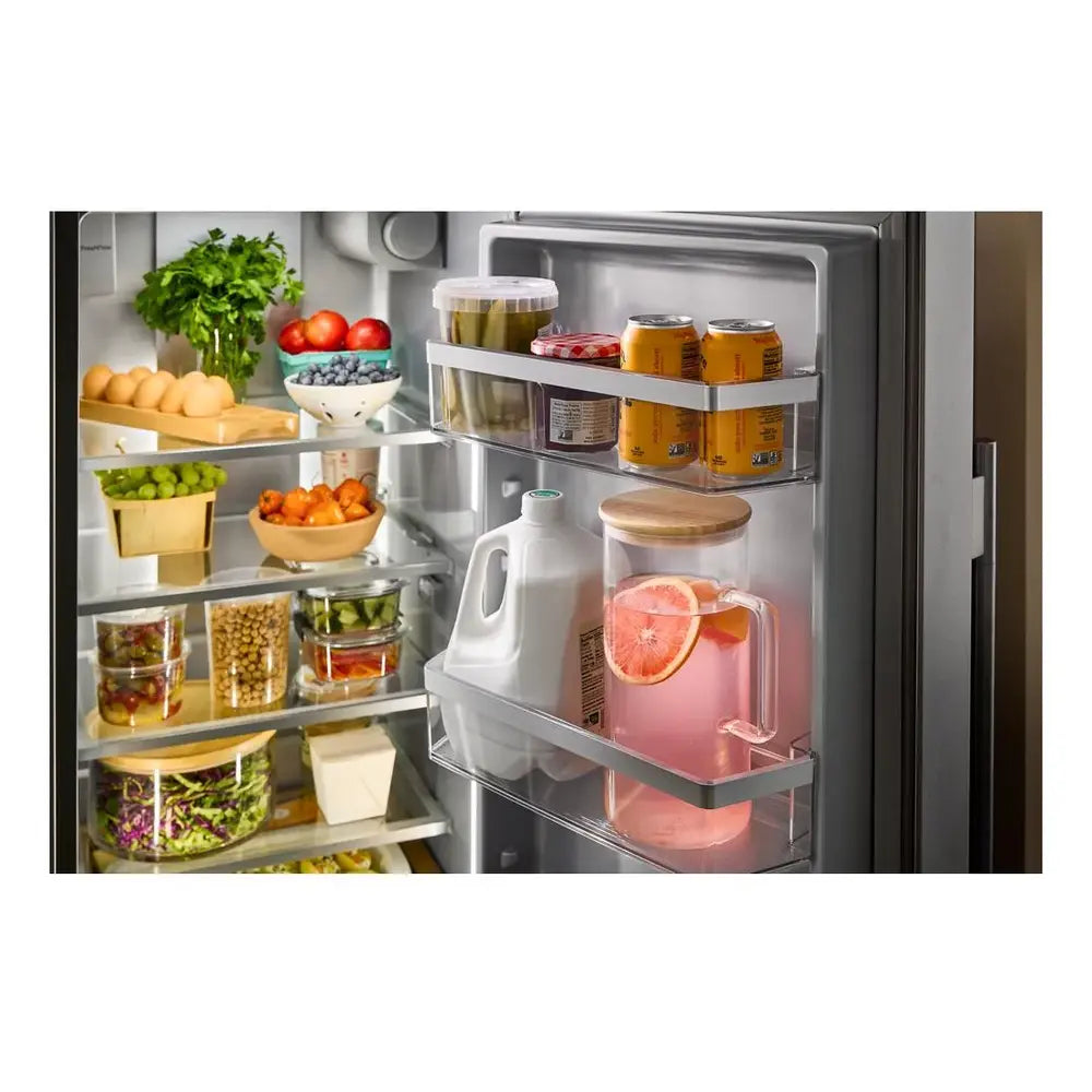 KitchenAid 20.8 Cu. Ft. Counter-Depth Side-by-Side Refrigerator with Exterior Ice and Water