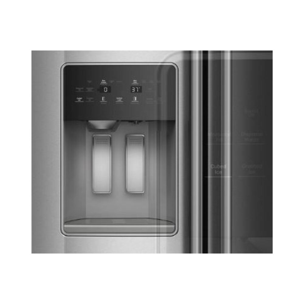KitchenAid 20.8 Cu. Ft. Counter-Depth Side-by-Side Refrigerator with Exterior Ice and Water