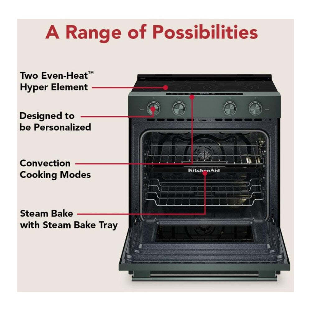 KitchenAid 5.3 Cu. Ft. Smart Slide-in Electric Range with Two Even-Heat™ Hyper Elements and