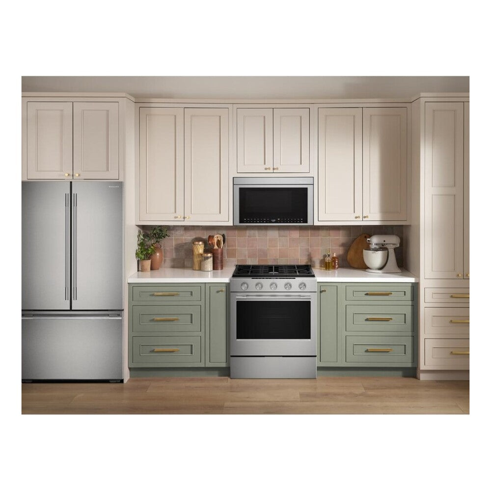 KitchenAid 5.0 Cu. Ft. Smart Slide-in Gas Range with Convection Cooking Modes and 2-in-1 Bu