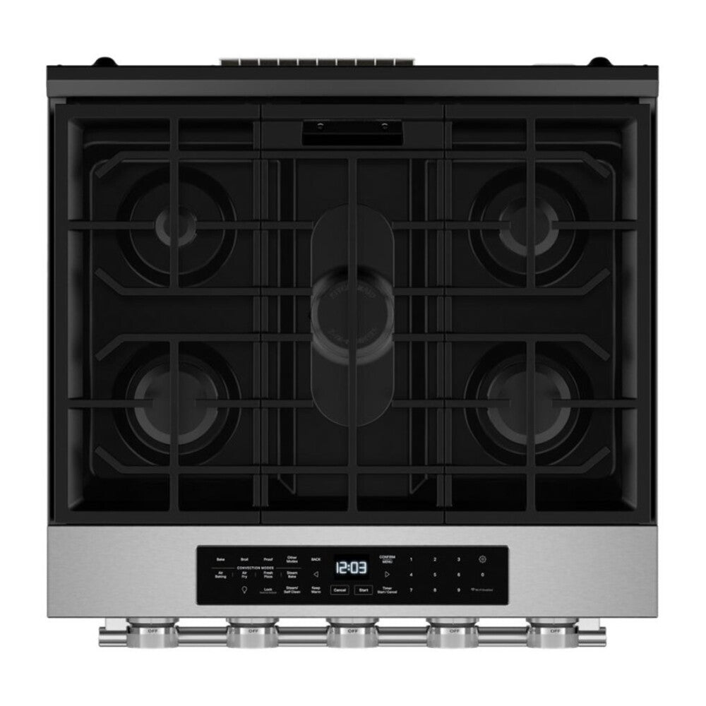 KitchenAid 5.0 Cu. Ft. Smart Slide-in Gas Range with Convection Cooking Modes and 2-in-1 Bu