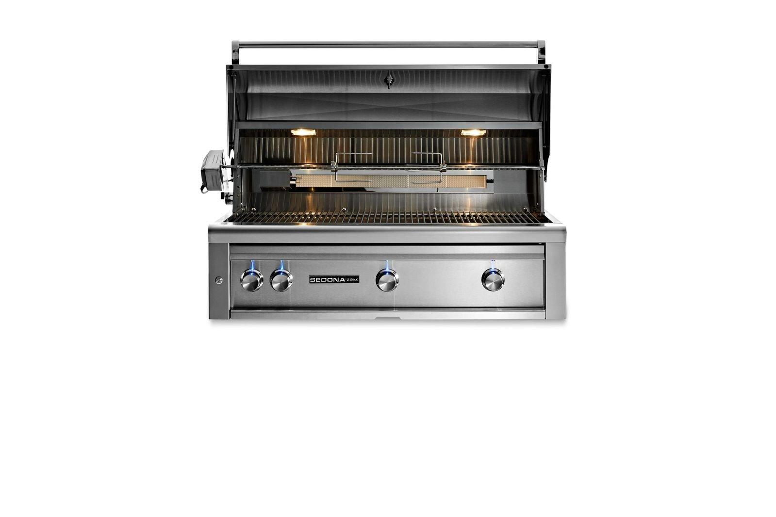 Lynx 42" SEDONA BUILT-IN GRILL WITH ROTISSERIE, 1 PROSEAR INFRARED BURNER AND 2 STAIN
