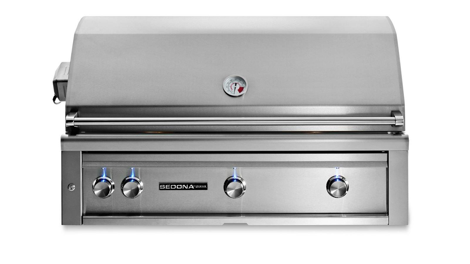 Lynx 42" SEDONA BUILT-IN GRILL WITH ROTISSERIE, 1 PROSEAR INFRARED BURNER AND 2 STAIN