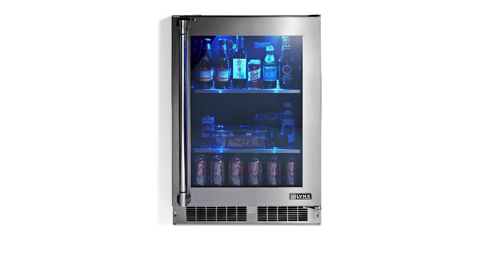 Lynx 24" Outdoor Refrigerator with Glass Door (LN24REFG)