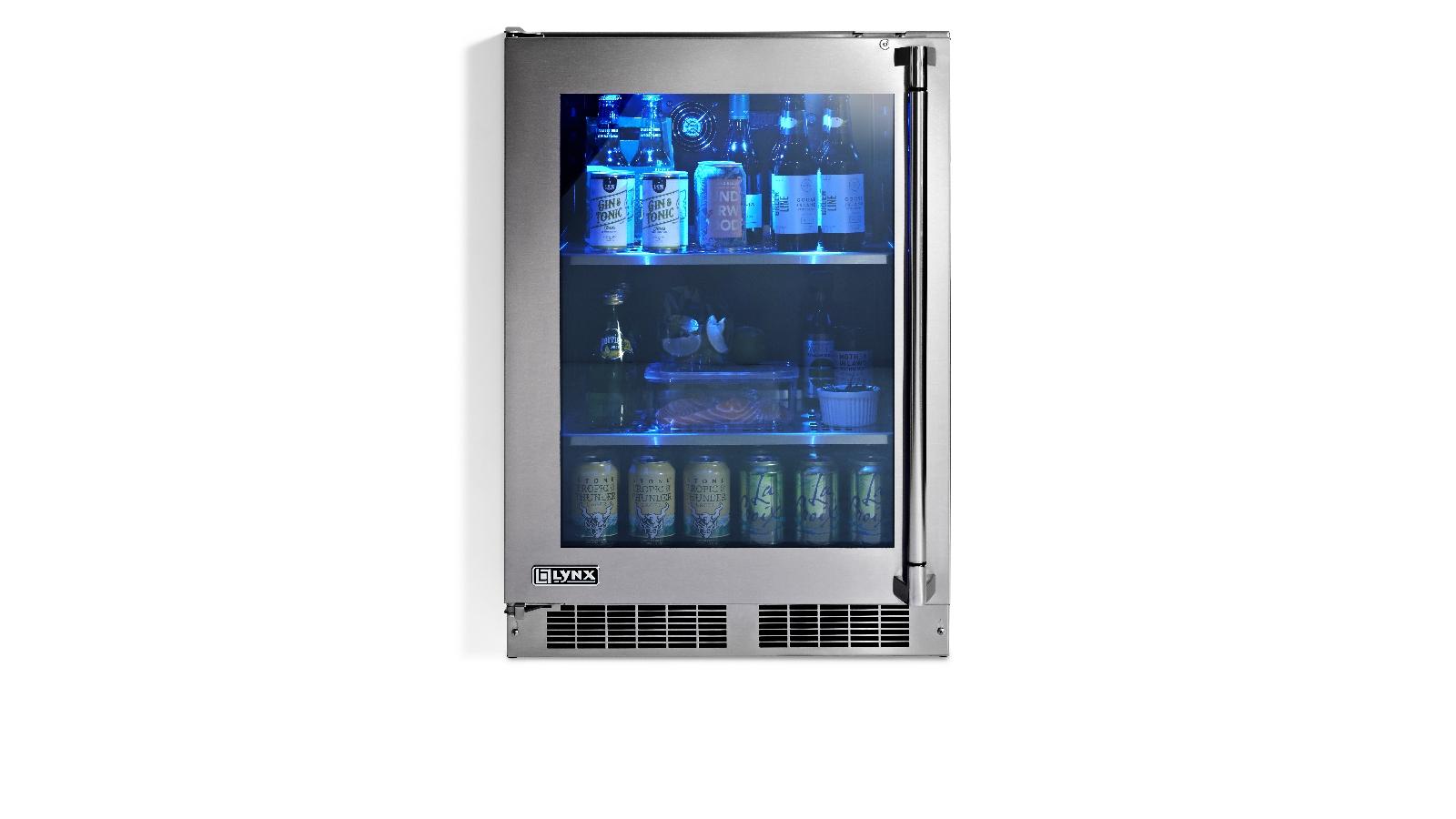 Lynx 24" Outdoor Refrigerator with Glass Door (LN24REFG)