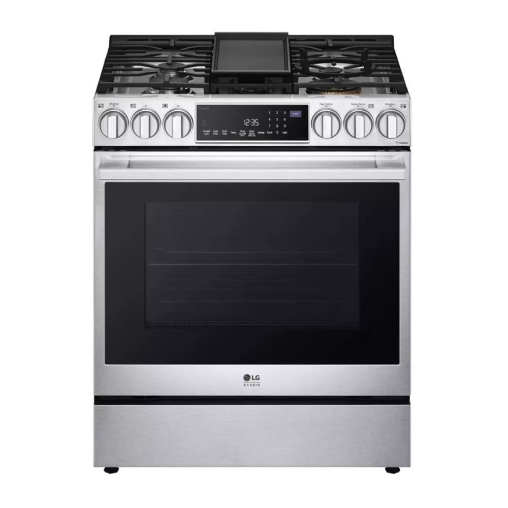 LG Studio LG STUDIO 6.3 cu. ft. InstaView® Gas Slide-in Range with ProBake Convection® and