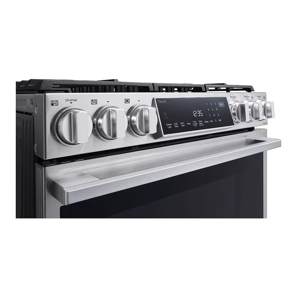 LG Studio LG STUDIO 6.3 cu. ft. InstaView® Gas Slide-in Range with ProBake Convection® and