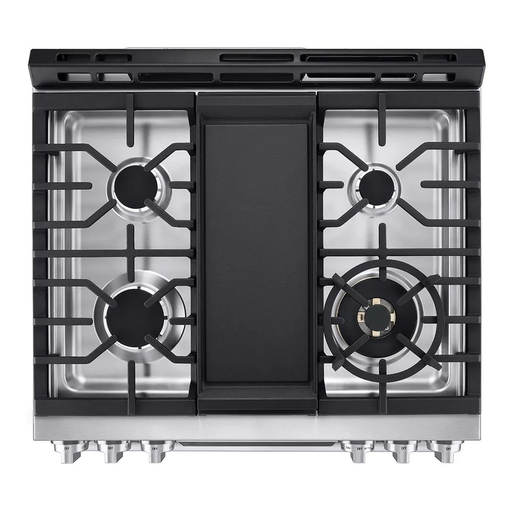 LG Studio LG STUDIO 6.3 cu. ft. InstaView® Gas Slide-in Range with ProBake Convection® and