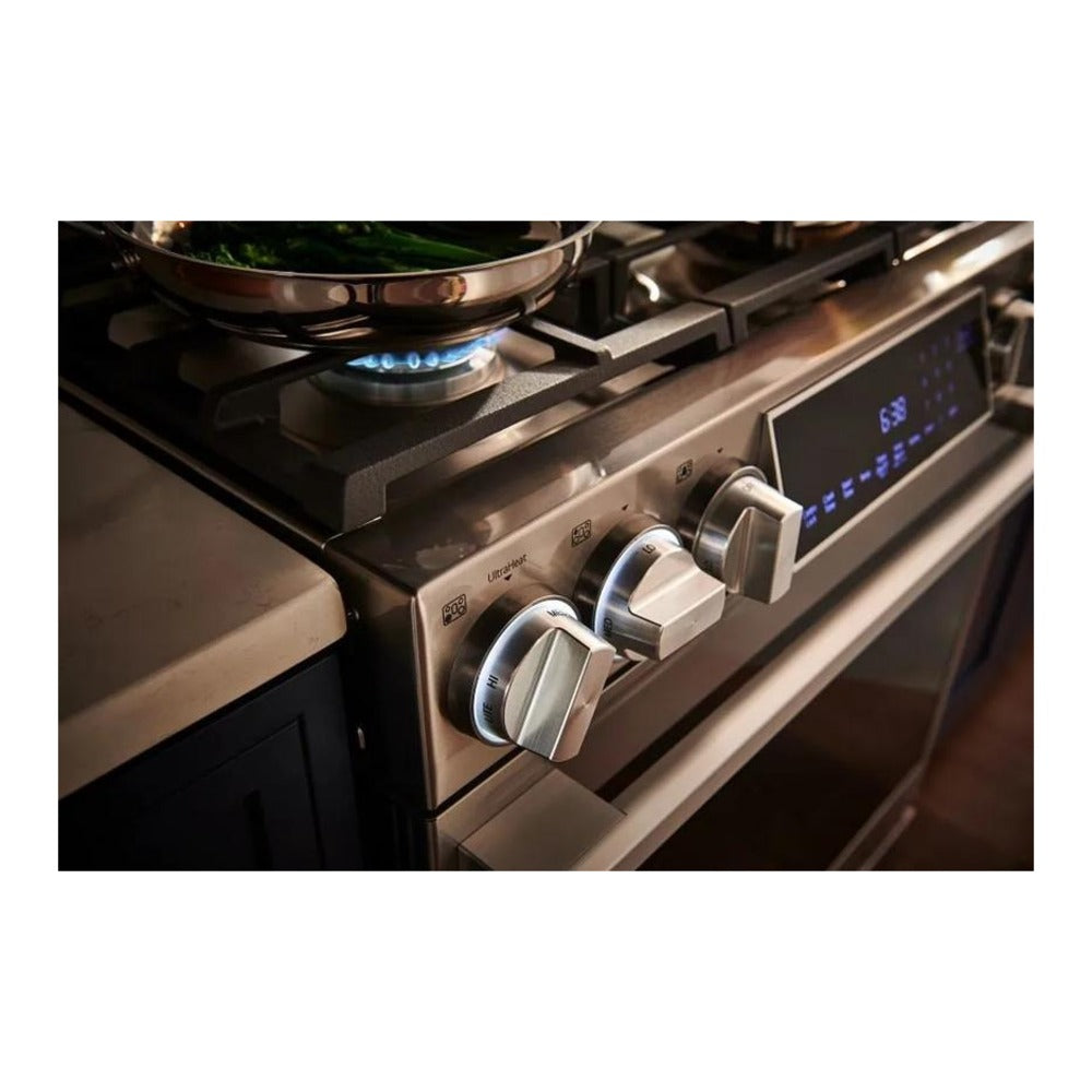 LG Studio LG STUDIO 6.3 cu. ft. InstaView® Gas Slide-in Range with ProBake Convection® and