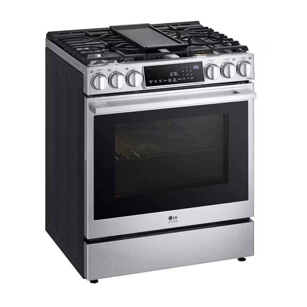 LG Studio LG STUDIO 6.3 cu. ft. InstaView® Gas Slide-in Range with ProBake Convection® and
