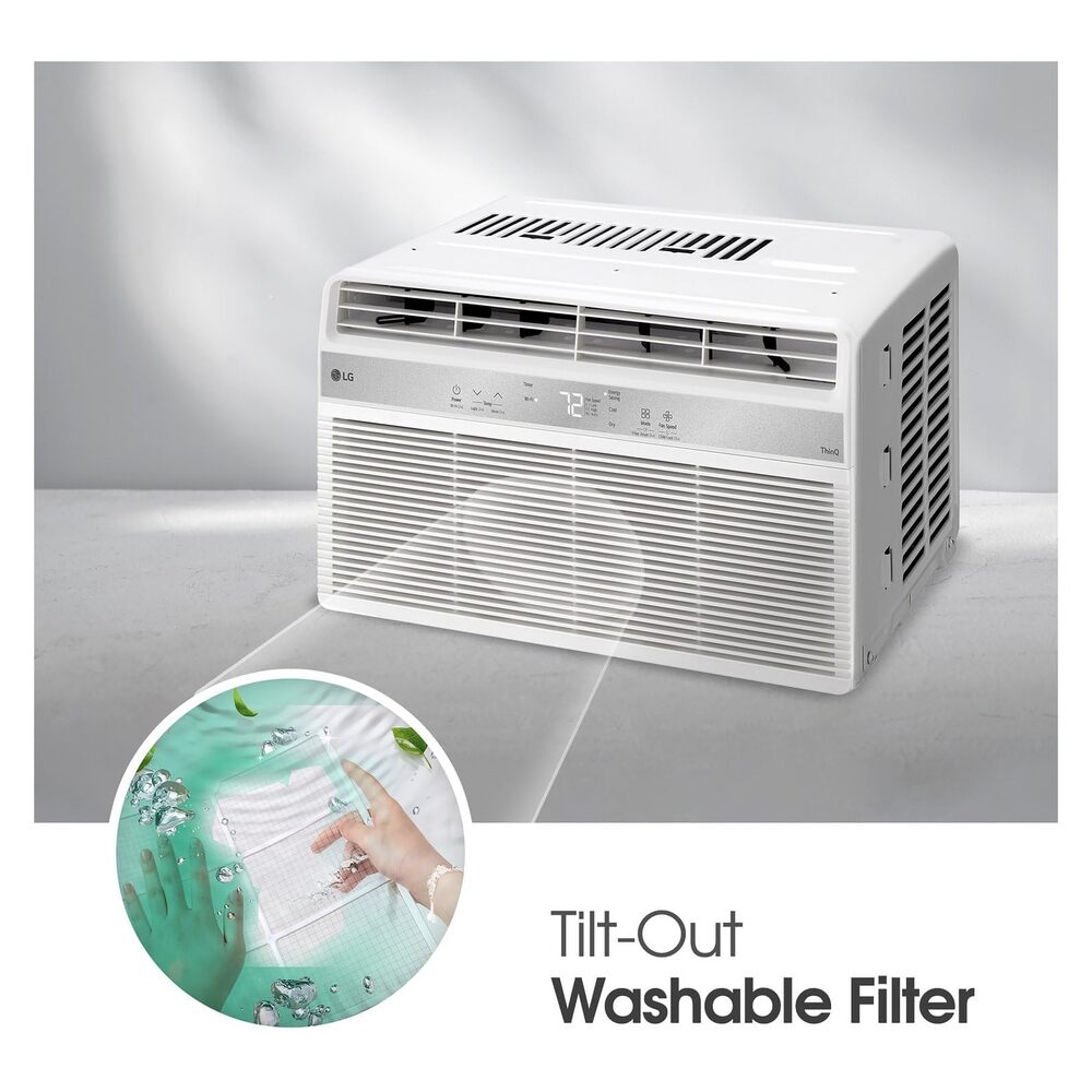 LG 10,000 BTU Smart Wi-Fi Enabled Window Air Conditioner  Cools Up To 450 sq. ft.