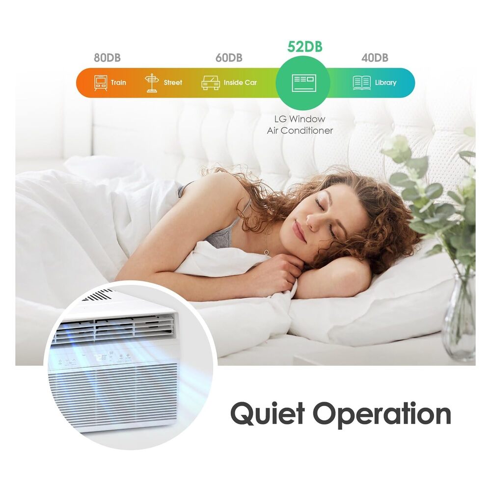 LG 10,000 BTU Smart Wi-Fi Enabled Window Air Conditioner  Cools Up To 450 sq. ft.