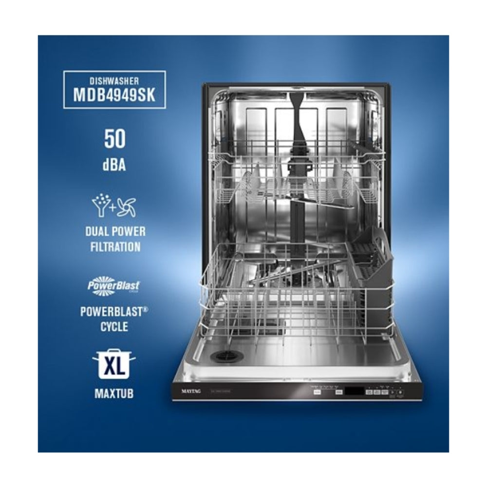 Maytag 24 Front Control Dishwasher with Dual Power Filtration and PowerBlast® Cycle - 5