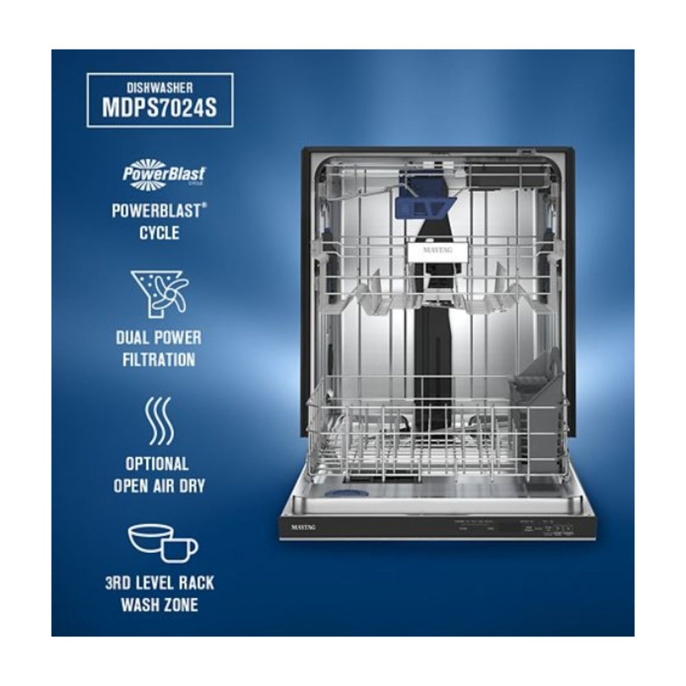 Maytag 24" Top Control Dishwasher with PowerBlast® Cycle and PowerDry
