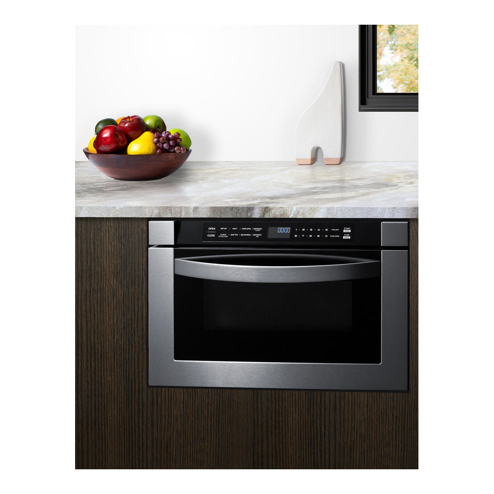 Summit 24" Wide Built-in Drawer Microwave