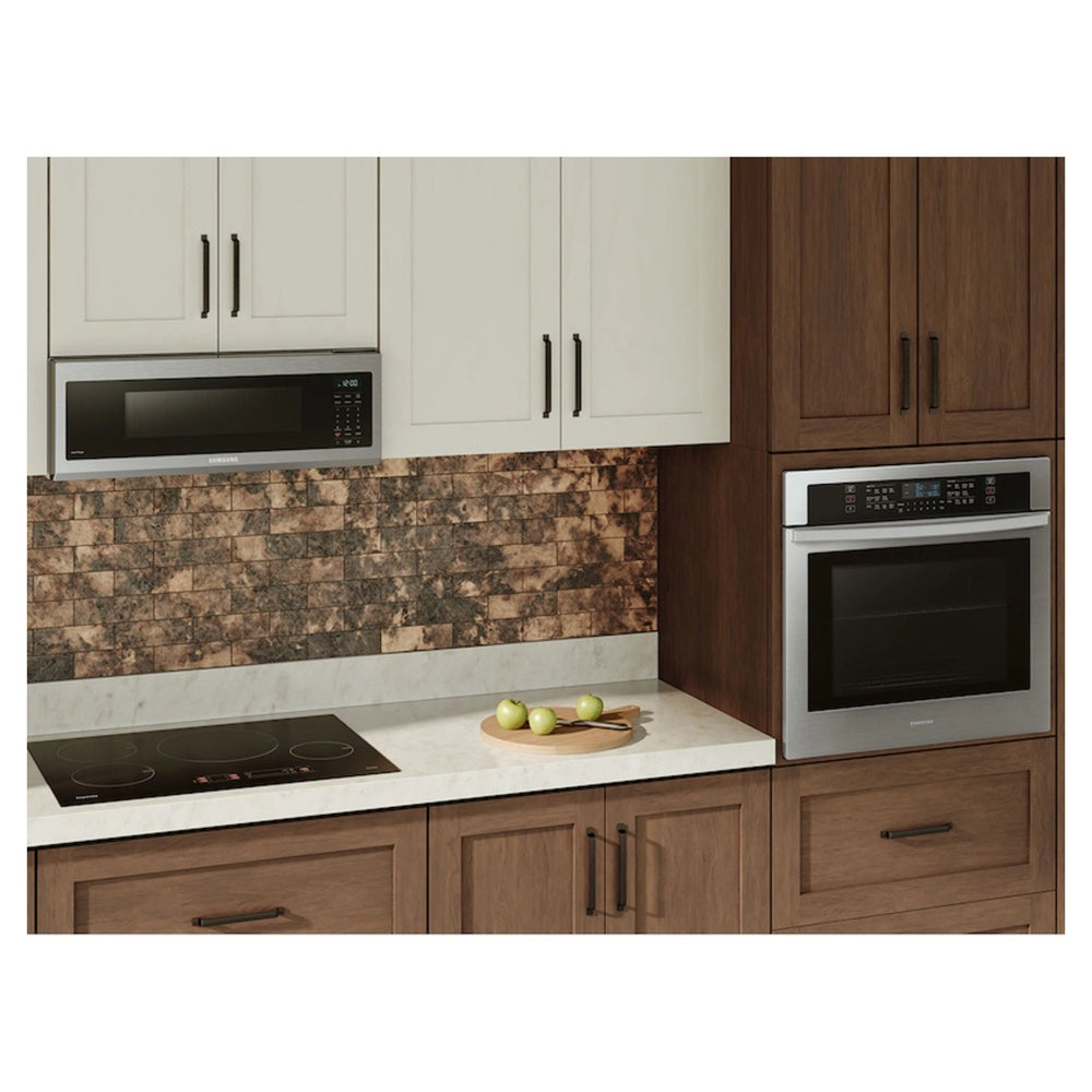 Samsung 1.1 cu. ft. Smart SLIM Over-the-Range Microwave with 400 CFM Hood Ventilation, W