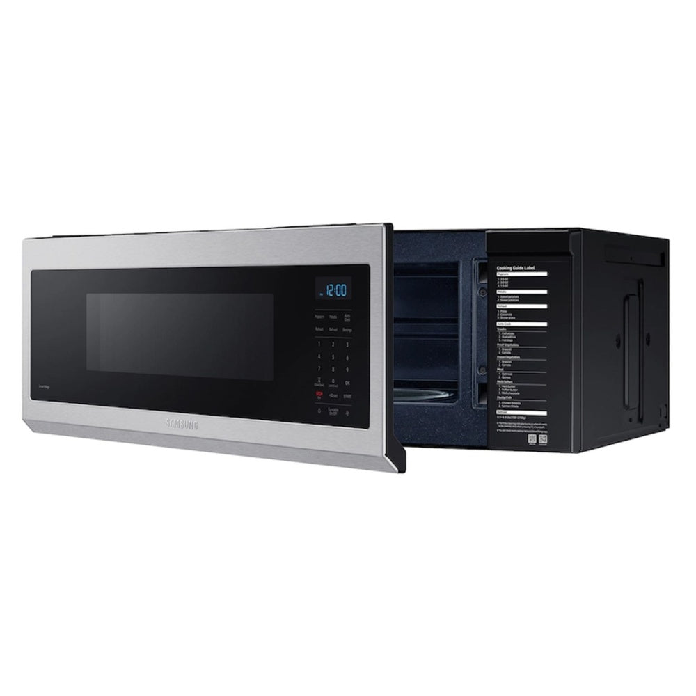 Samsung 1.1 cu. ft. Smart SLIM Over-the-Range Microwave with 400 CFM Hood Ventilation, W