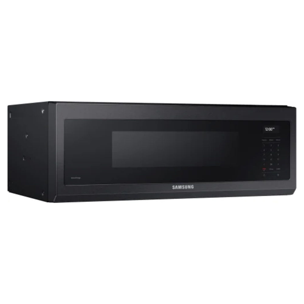 Samsung 1.1 cu. ft. Smart SLIM Over-the-Range Microwave with 550 CFM Hood Ventilation, W