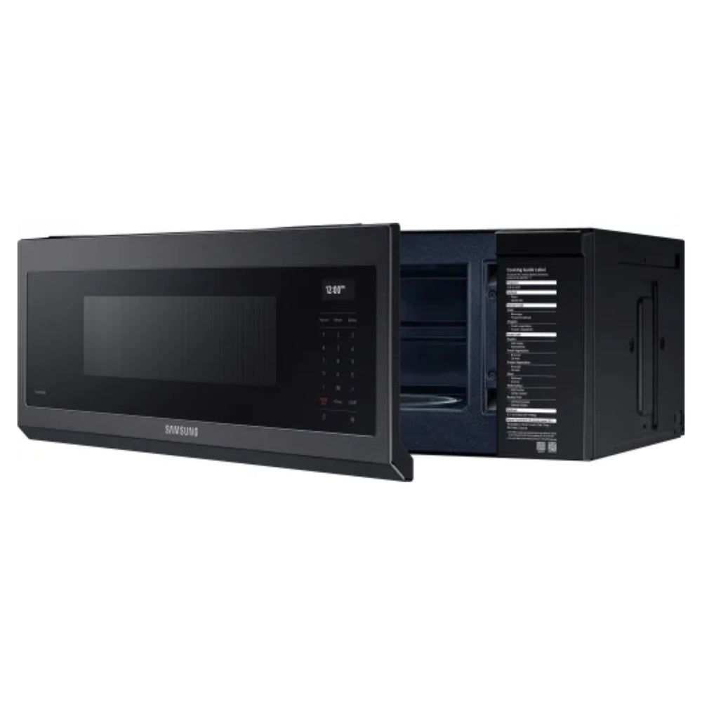 Samsung 1.1 cu. ft. Smart SLIM Over-the-Range Microwave with 550 CFM Hood Ventilation, W