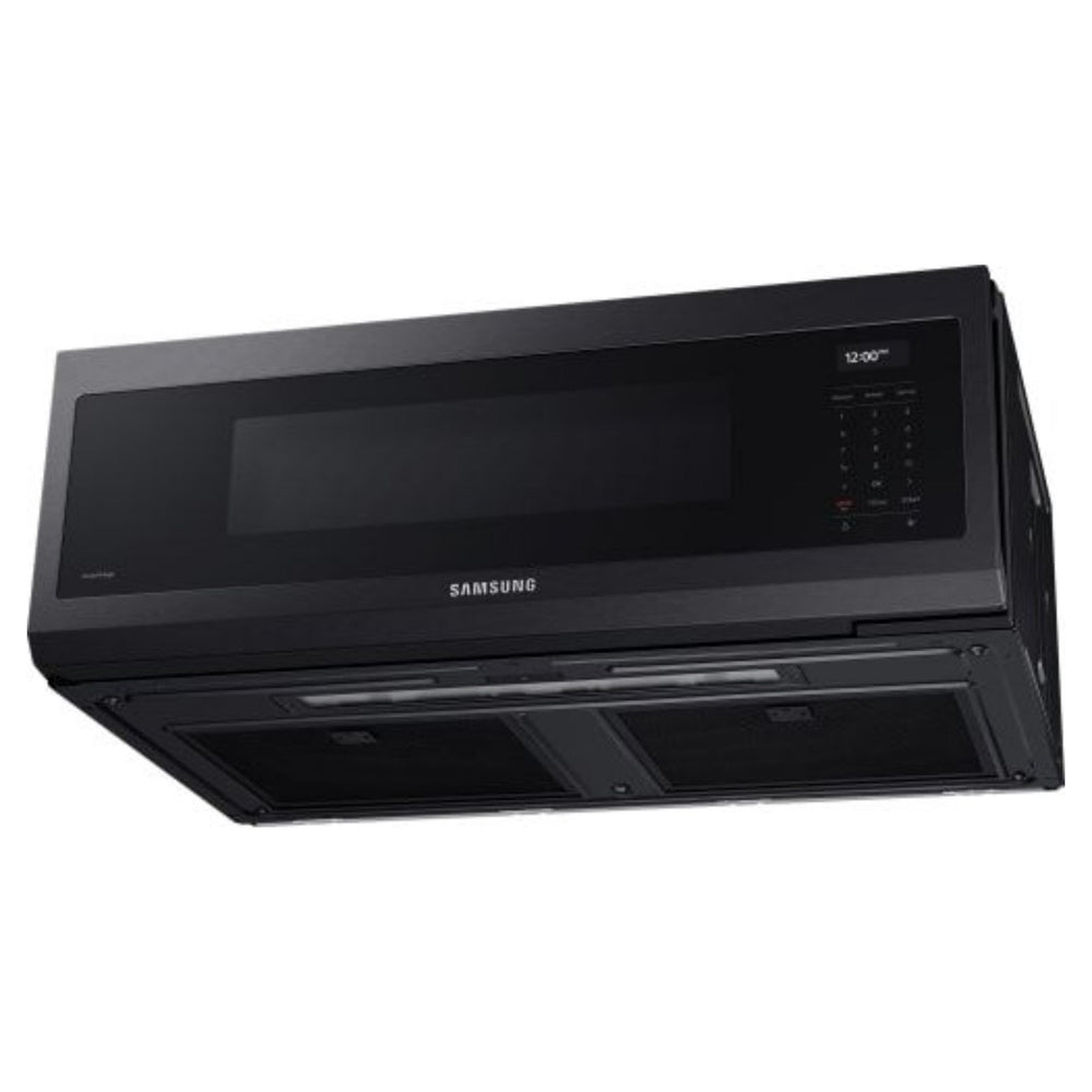 Samsung 1.1 cu. ft. Smart SLIM Over-the-Range Microwave with 550 CFM Hood Ventilation, W
