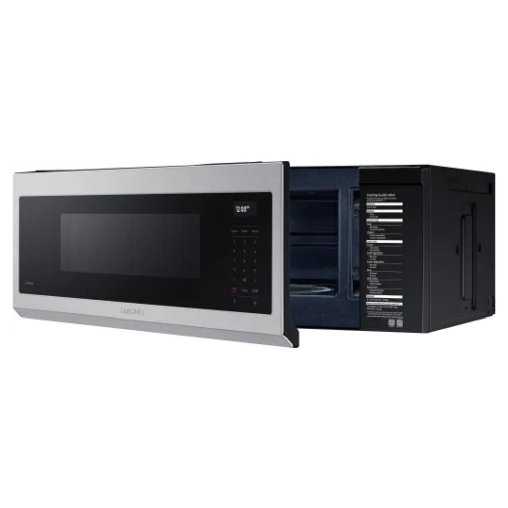 Samsung 1.1 cu. ft. Smart SLIM Over-the-Range Microwave with 550 CFM Hood Ventilation, W
